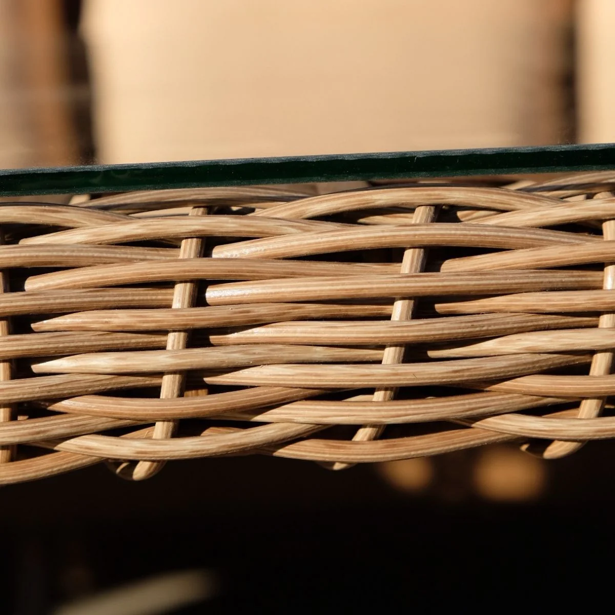 Byokuyan Akasya 3'lü Bahçe Balkon Veranda Teras Rattan Oturma Grubu 5