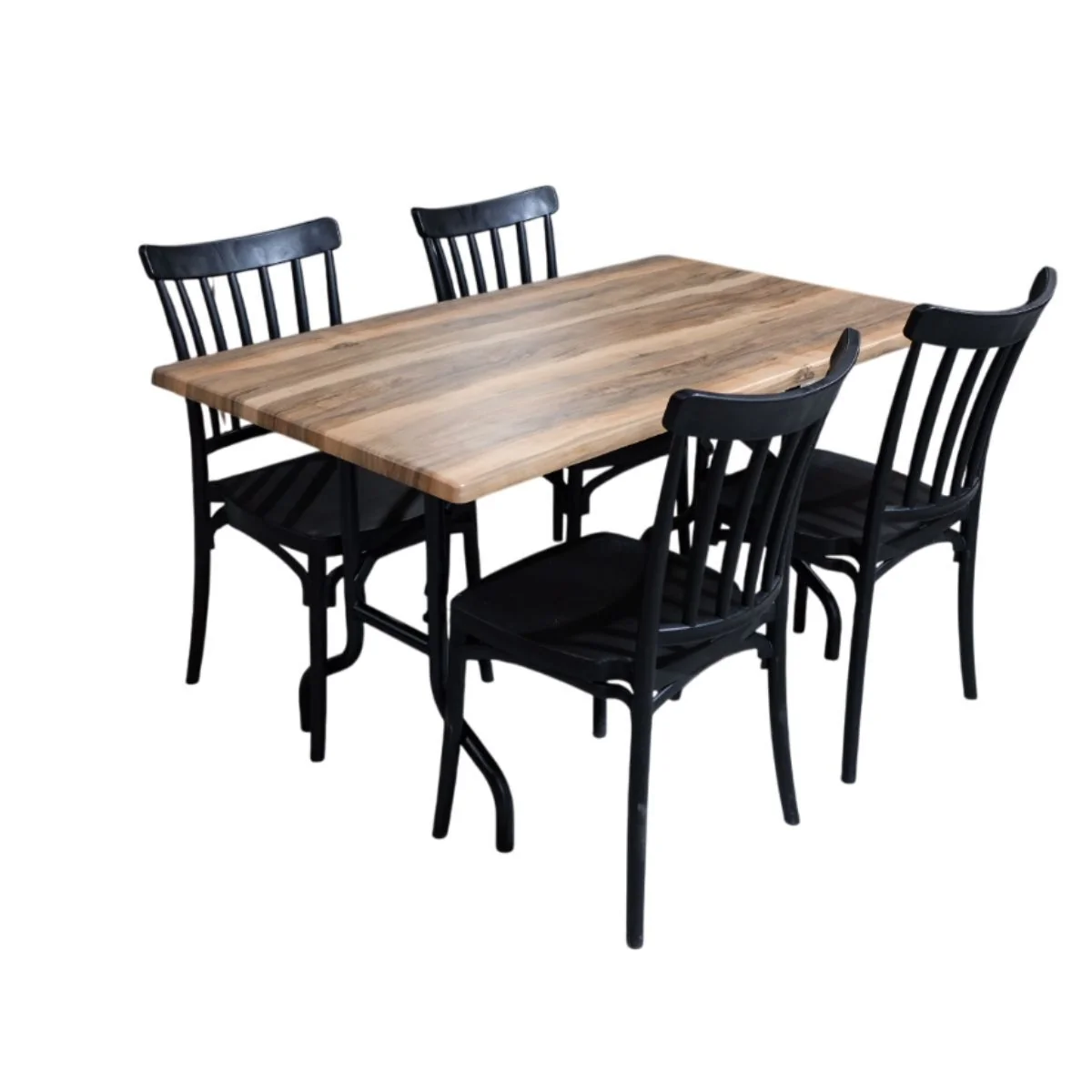Byokuyan Alba 4+1 Verzalit Pony Banket Katlanır 80x140 Masa Takımı