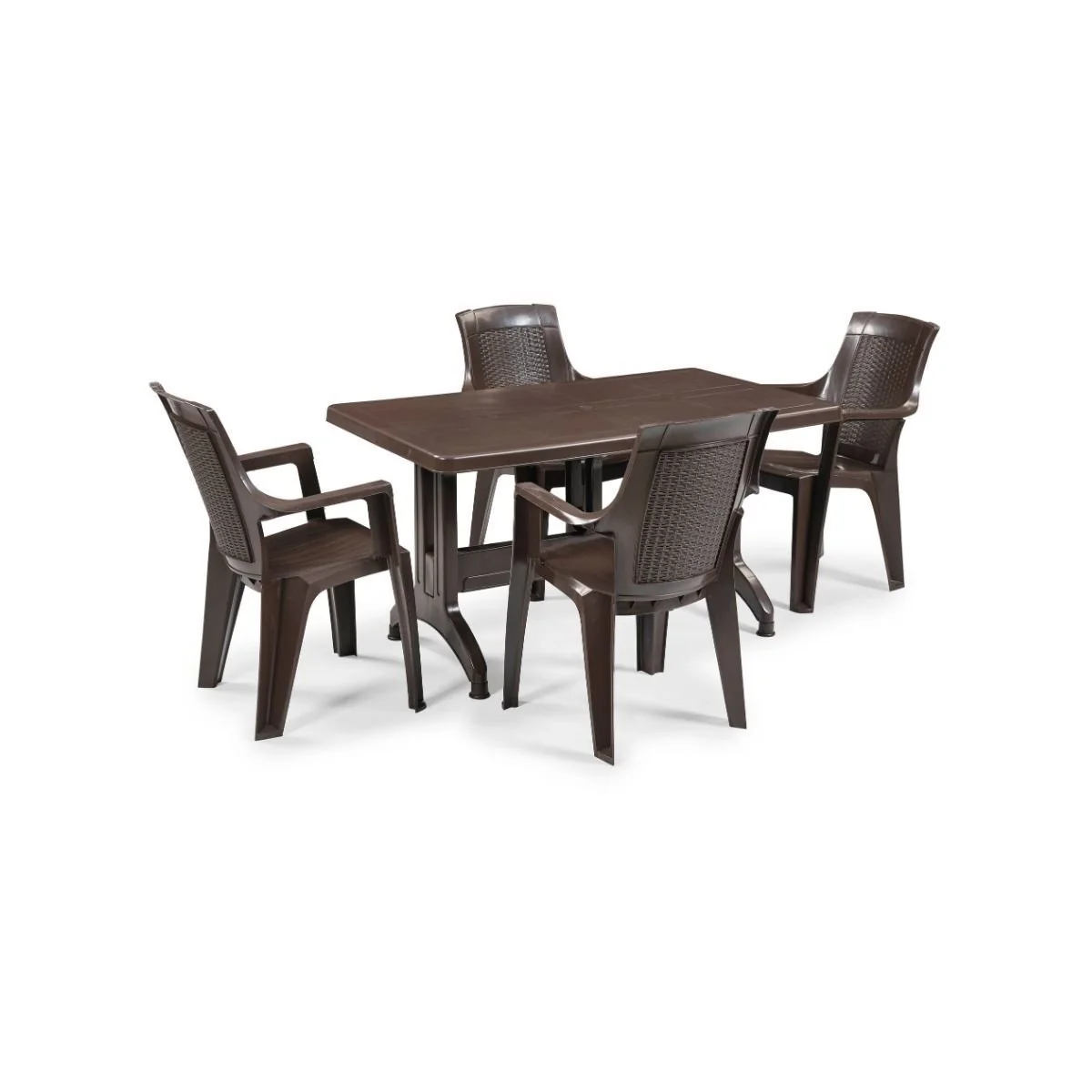 Byokuyan Milano Bahçe Balkon Veranda Teras Cafe 4+1 70x120 80x140 Masa Takımı