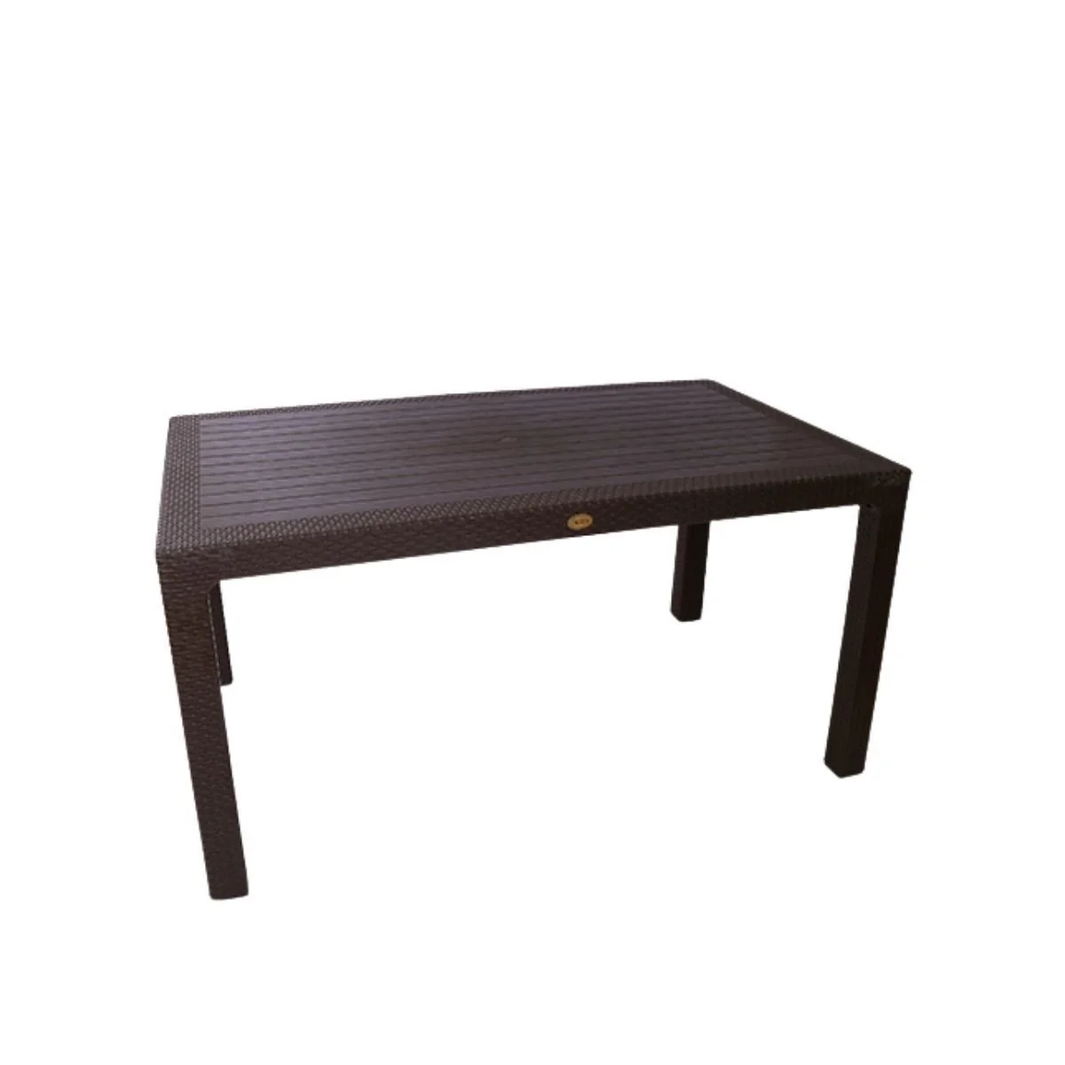 Byokuyan Rattan Bahçe Balkon Veranda Teras 90x150 Camsız Masa