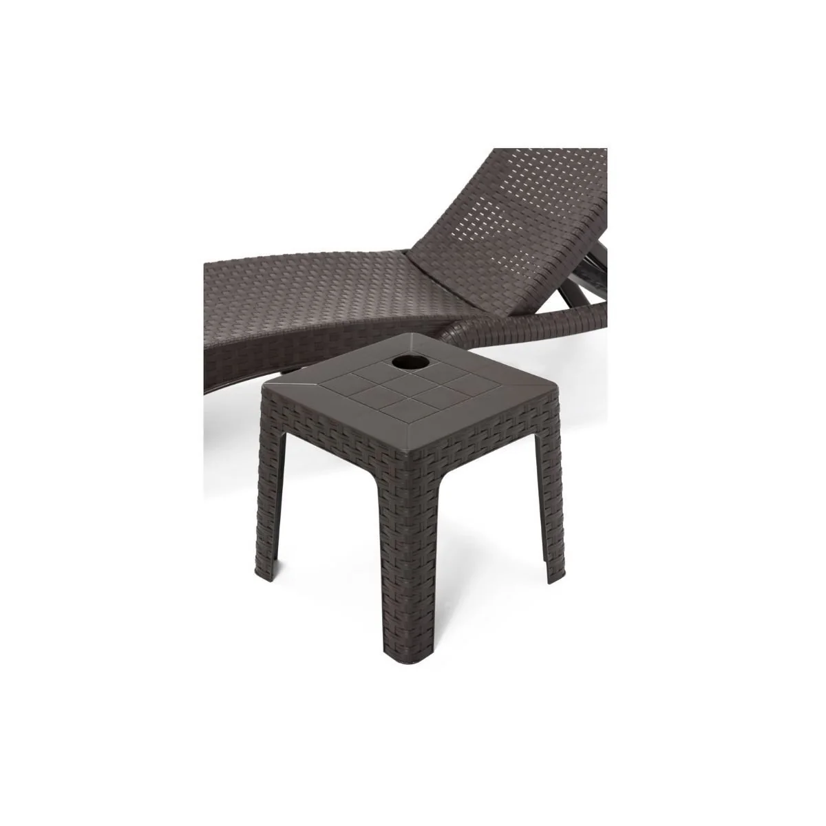 Byokuyan Roma Rattan Bahçe Balkon Veranda Teras Şezlong 3