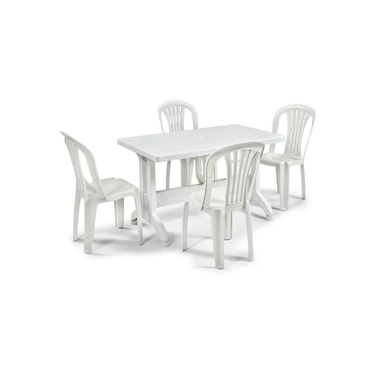 Byokuyan Sedef Bahçe Balkon Veranda Teras Cafe 4+1 70x120 80x140 Masa Takımı