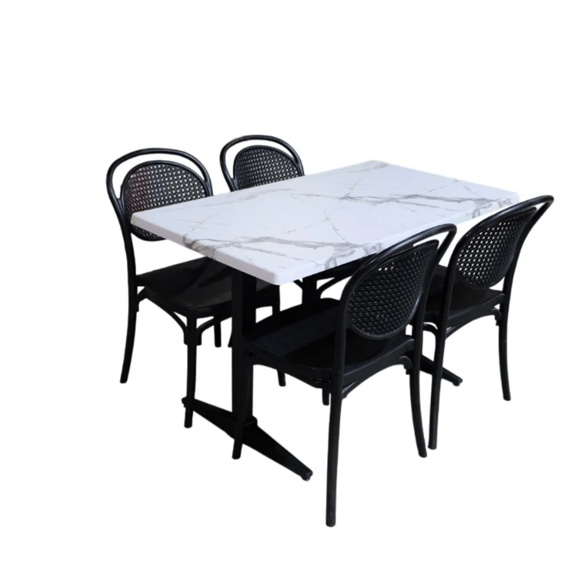 Byokuyan Sera 4+1 Verzalit Dia1 Denge Ayak 70x120 Masa Takımı
